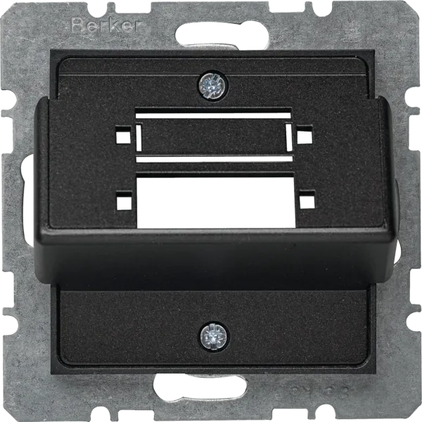Duplex-SC fiber optic support, lumina, black image 1