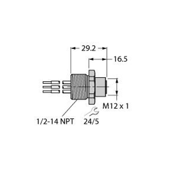 FOUNDATION fieldbus Flanschanschluss Flange   FKV 49-0.3M/14.5/C1117 image 1