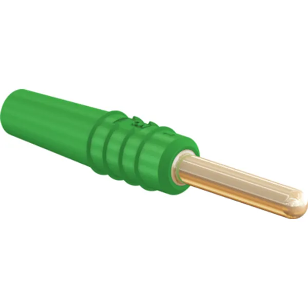 2 mm plug, solder connection, 0.5 mm², green, 22.2609-25 image 1