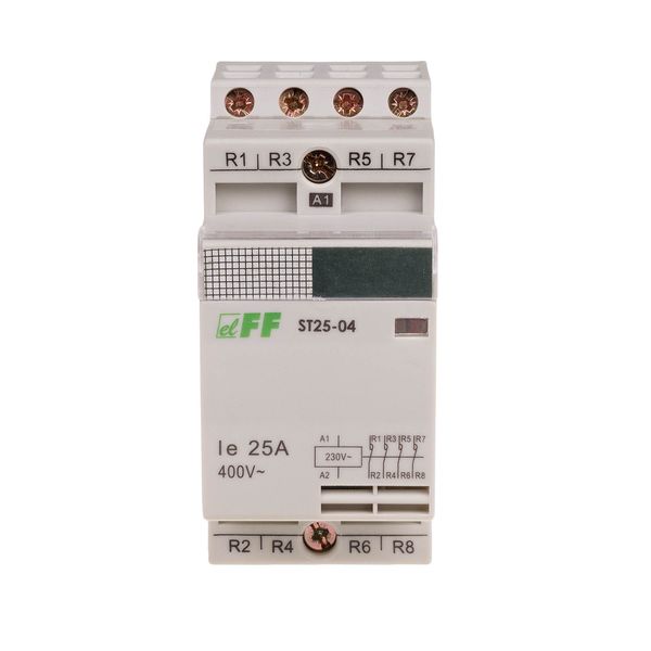 Modular contactor, rail mounting, 4NC contacts, 25A image 2