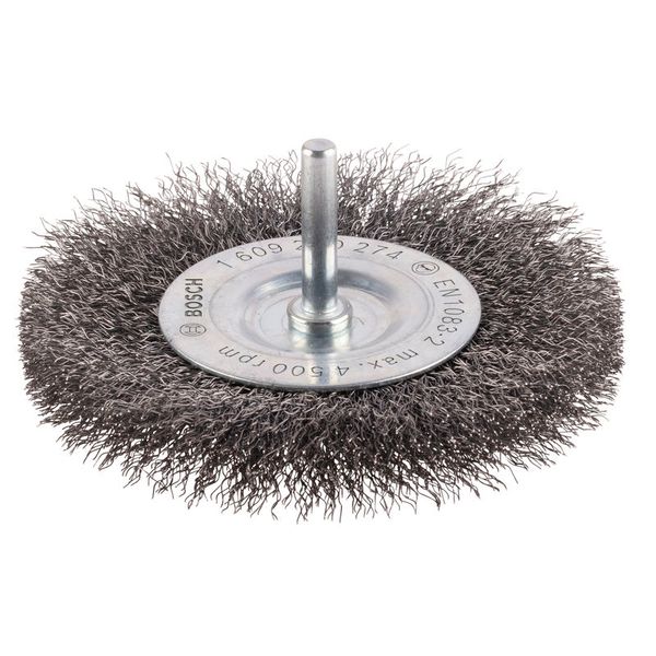 Wire Wheel Crimped 100x0.2 mm Steel image 1