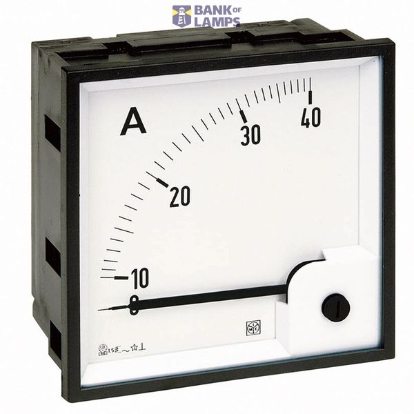 RQ96E - Ammeter AC (thermal-magnetic) - Dimension: 96x96mm - Connection: by CT - Current: 400/5A - Scale: 0÷In image 1