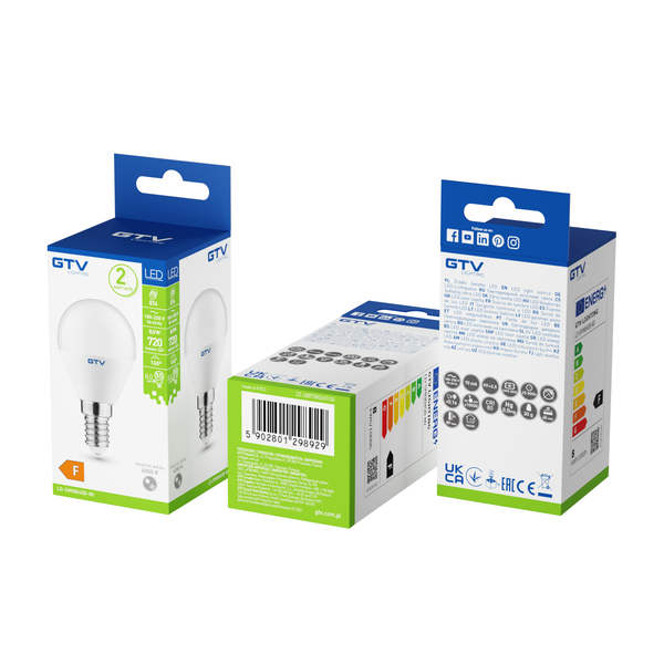 LED bulb, C37L, SMD 2835, 4000K, E14, 8W, AC220-240V, beam angle 160°, 700 lm, 70mA image 2