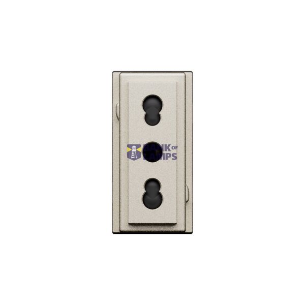 L.NOW - SOCKET 2P 10/16A 250V CHAMPAGNE image 1