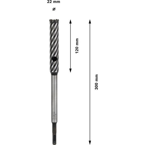 Four-cutter Rebar Cutter, SDS-plus-9 22 x 120 x 300 mm image 1