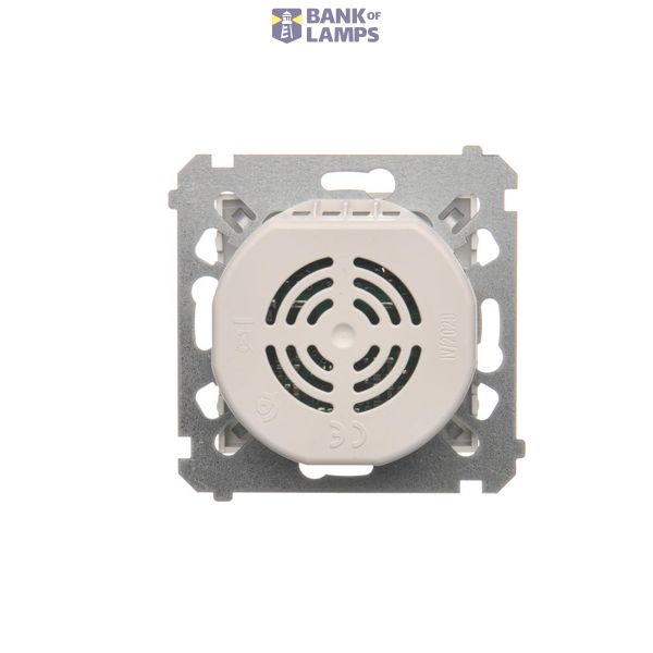 Double two-way switch with indicator light, LED not replaceable Color: blue, (module), 10AX, Screw, Silver matt, metalic image 1