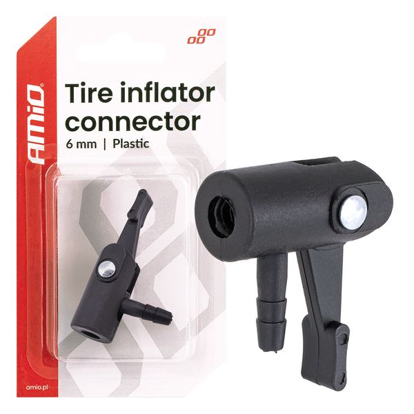 Plastic Tire Inflator Connector 6 mm AMIO-04501 image 1