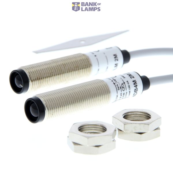 Photoelectric sensor, M12 brass housing, through-beam, 4 m adjustable, image 3