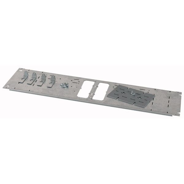 XMN240808-BF-2 Mounting plate for  W=800 mm, 2xNZM2, vertical image 1