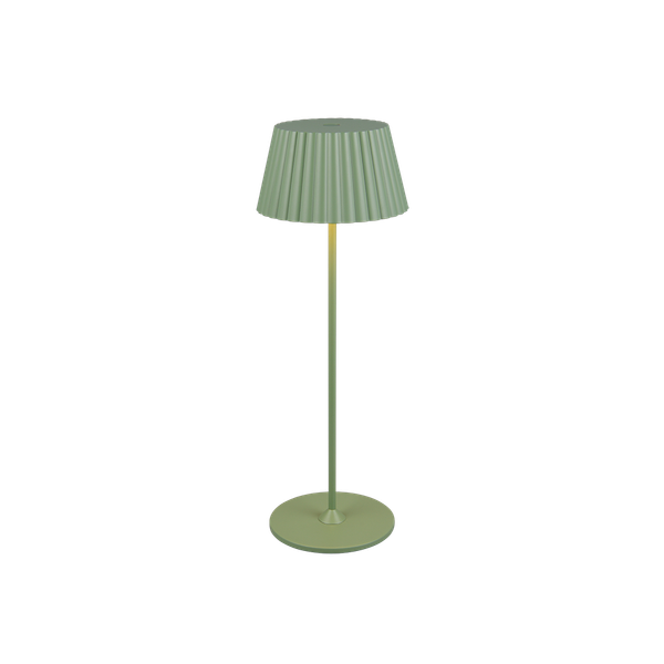 Suarez LED outdoor table lamp pistachio rechargeable image 1