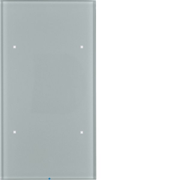 KNX glass sensor 2gang comf, intg bus coupling unit, KNX - TS sensor,  image 1