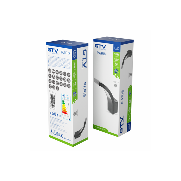 LED facade luminaire PARIS, 10 W, 900 lm, 4000K, IP54, gray image 3