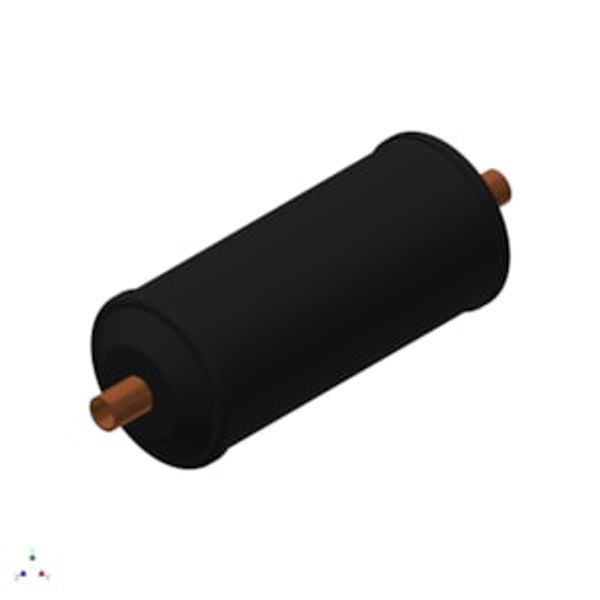 Hermetic bi-flow filter drier, DMB, 30 cu.in., Copper image 1