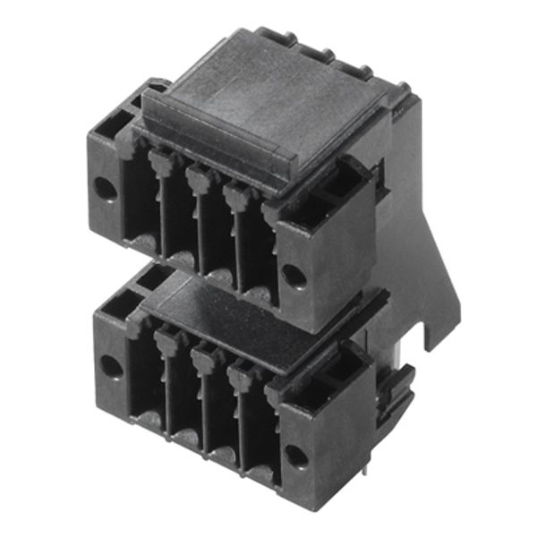 PCB plug-in connector, male header, Solder flange, THT/THR solder connection, 3.50 mm, Number of poles: 12, 90°, Solder pin length (l): 3.2 mm, tinned, black, Box image 2