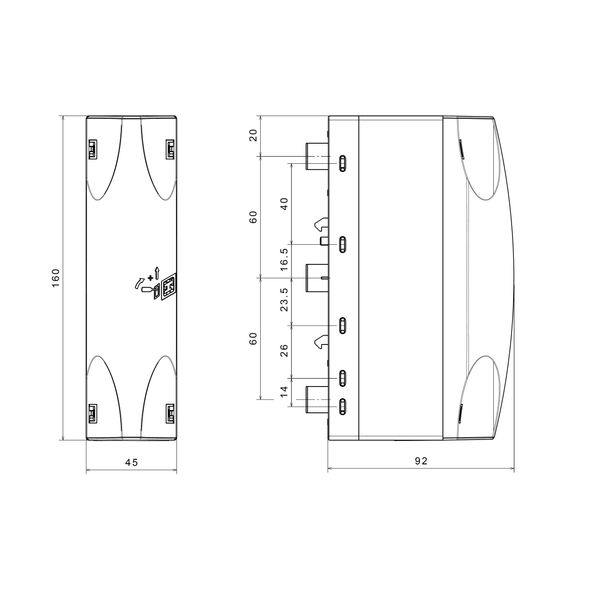 Connection module 50 mmý,, 3-pole (The price is shown without markup on metals. Request a quote for accurate information) image 2