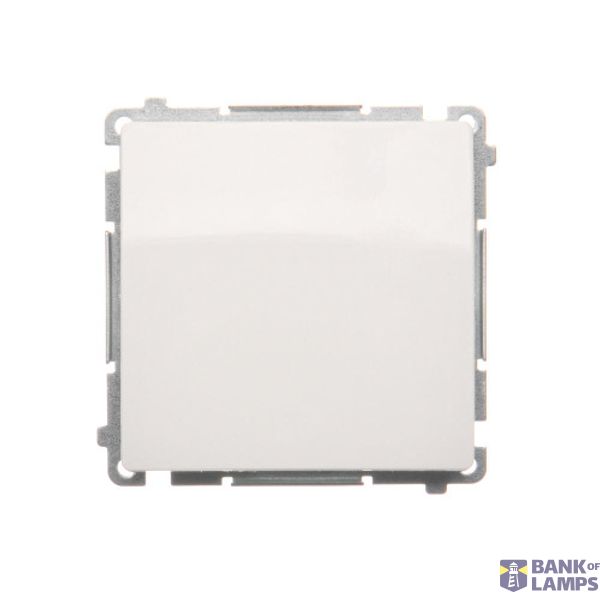 Single switch, (module), 16AX, Screw, white image 1