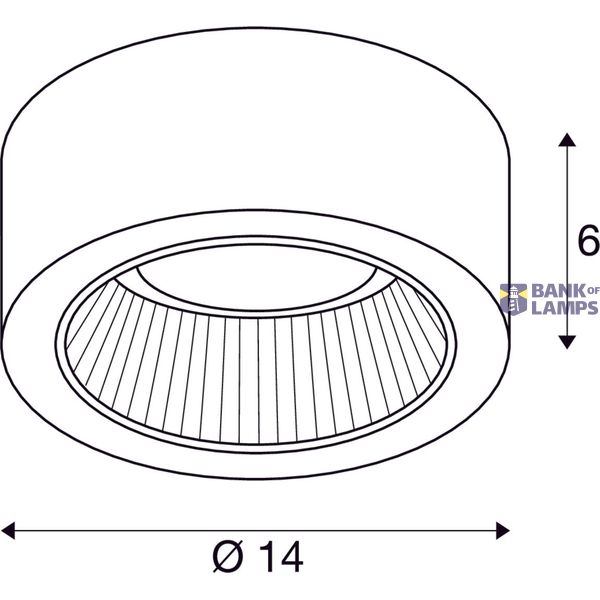 CL 101 TCR-TSE, Indoor ceiling light, black, max. 11W image 3