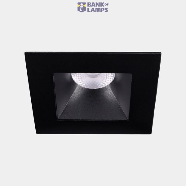 Downlight Play Deco Symmetrical Square Fixed 17.7W LED warm-white 3000K CRI 90 51.2º DALI-2 Black/Black IP54 1477lm image 1