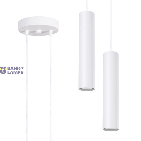 Pendant lamp LAGOS 2P white image 2