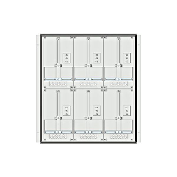 Meter box insert 2-rows, 6 meter boards / 16 Modul heights image 1