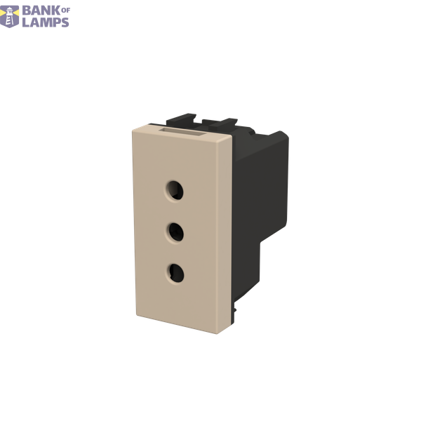 Socket outlet IT P11 10A - 1M - Champagne image 2