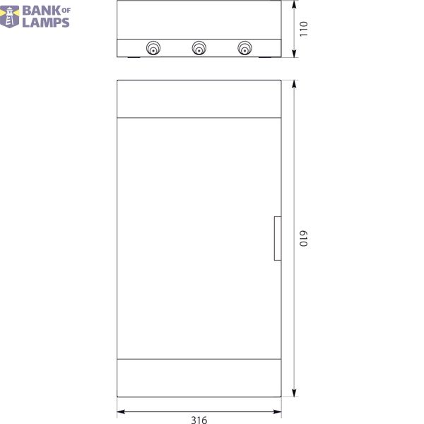 Surface-mounted switchboard SRn-36/B (N+PE) image 2
