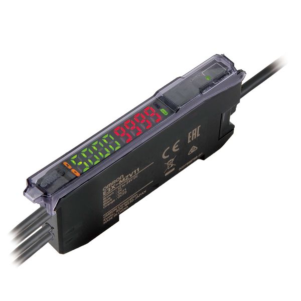 Fiber amplifier, twin digital display, smart tuning, PNP, double outpu E3X 2007E image 1
