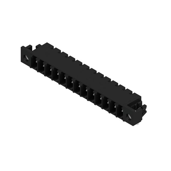 PCB plug-in connector, male header, Solder flange, THT/THR solder connection, 3.81 mm, Number of poles: 13, 90°, Solder pin length (l): 3.2 mm, tinned, black, Box image 2