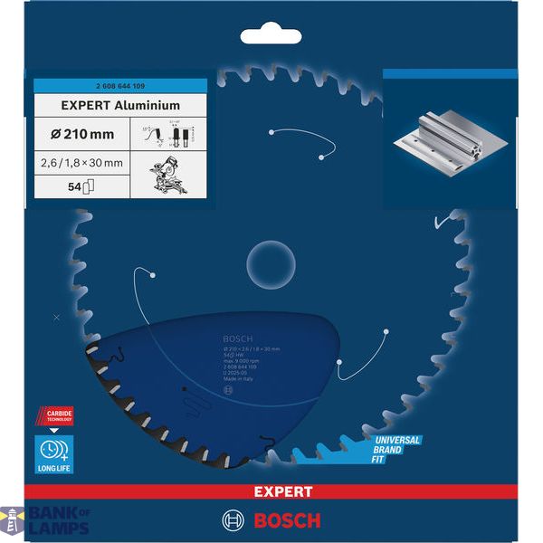 Circular saw blade Expert for Aluminium 210 x 30 x 2,6 mm, 54 image 1
