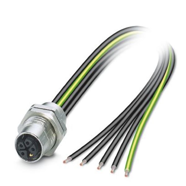 SACC-DSI-M12FSK-4PE-M16XL/0,2 - Device connector, rear mounting image 2