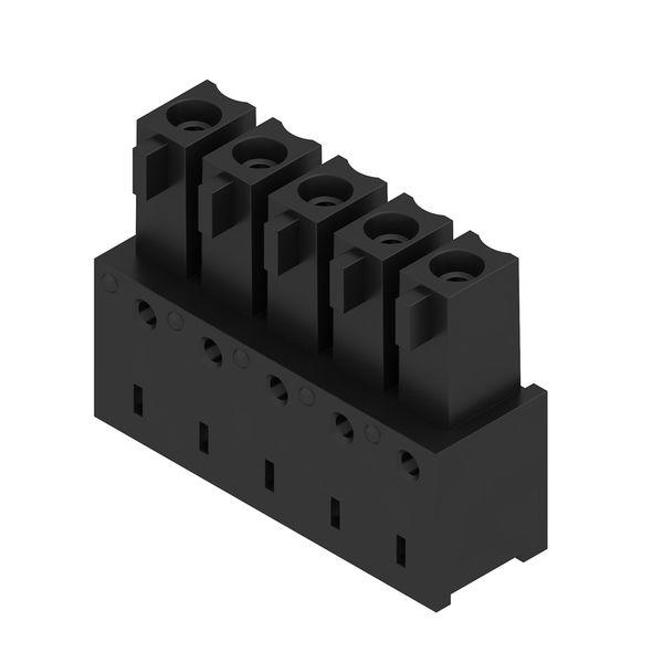 PCB plug-in connector, female header, closed side, THT/THR solder connection, 3.81 mm, Number of poles: 5, 90°, Solder pin length (l): 1.5 mm, tinned, black, Box image 2