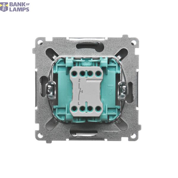 Touch panel 2 modules, Modul 1: 2 vertical touch fields, Module 2: 2 vertical touch fields, Fixing: horizontal, Silver mist image 1