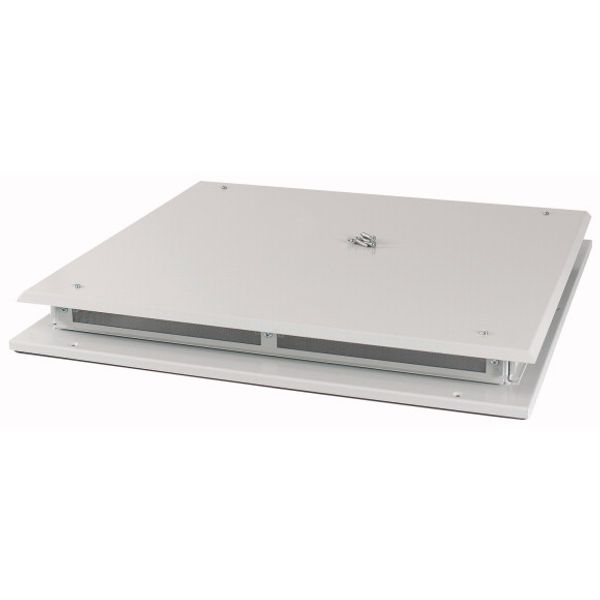 XTSZPTAV4-W1000 Top plate, ventilated, W=1000mm, IP42, grey image 1