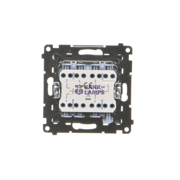 Temperature regulator with inner detector, anthracite, metalic image 1