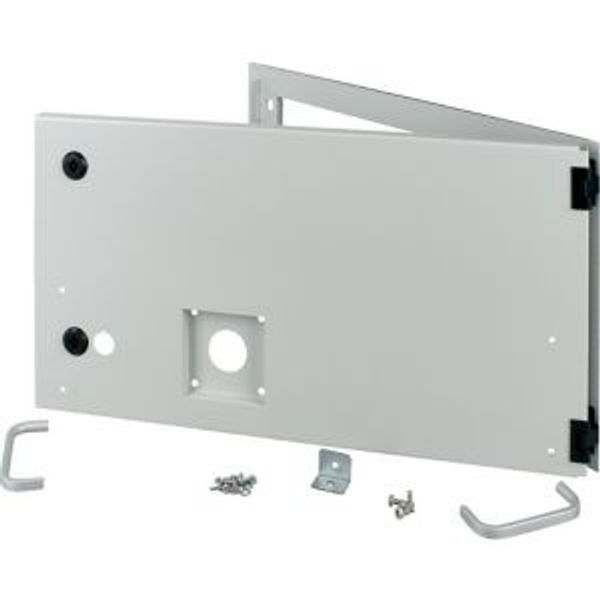 XMW1206CDC-NZM Opening metal front plate for drawer, NZM, closed, H=300mm, IP55, grey image 4