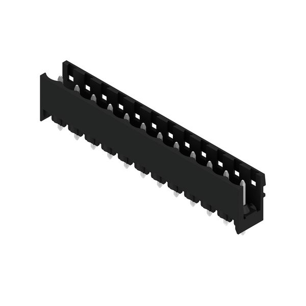 PCB plug-in connector, male header, open side, THT solder connection, 5.08 mm, Number of poles: 12, 180°, Solder pin length (l): 3.2 mm, tinned, black, Box image 4