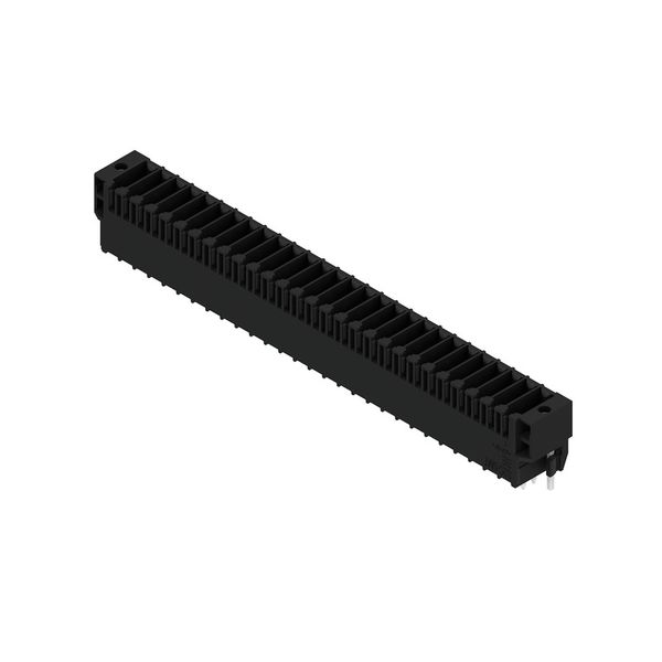PCB plug-in connector, male header, Solder flange, THT/THR solder connection, 3.50 mm, Number of poles: 28, 180°, Solder pin length (l): 3.5 mm, tinned, black, Box image 2