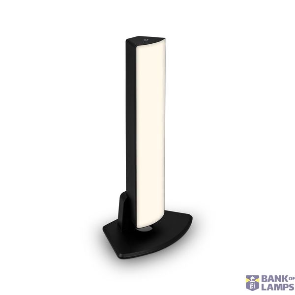 Battery LED table- and wall light, IP44, black, 1xLED-platine/6W image 1