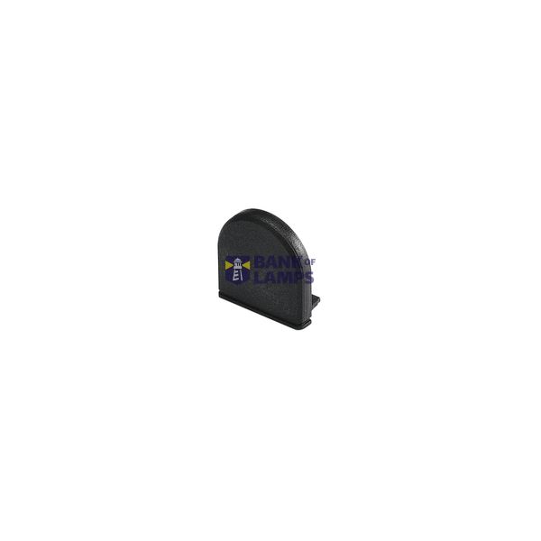 GLENOS Endcap for Profile 2609, DOME, black image 2