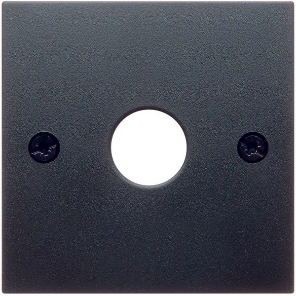 Centre plate for aerial socket 1-hole, B.3/B.7, anthracite matt image 1