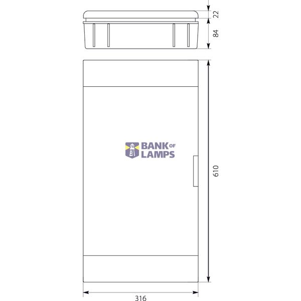 Flush-mounted distribution board SRp-36/B (3x12) (N+PE) image 2