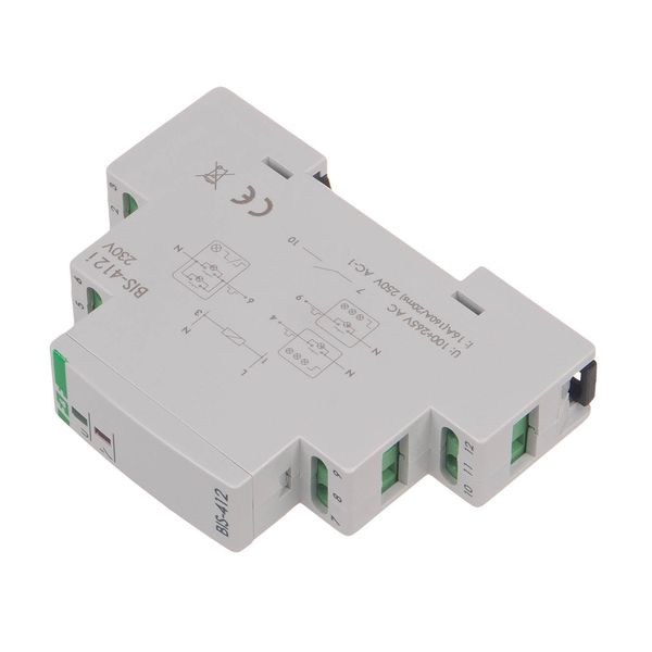 Bistable group relay, for DIN rail, with inrush relay 160A/20ms; BIS-412-LED image 7