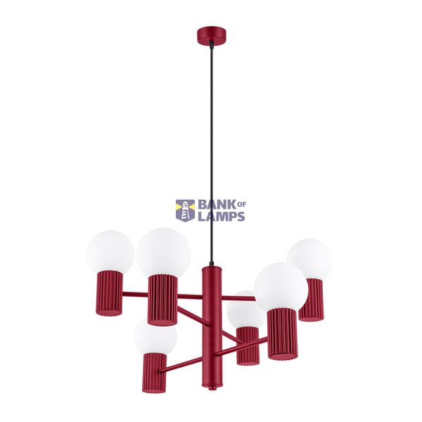 Chandelier HALO 6 burgundy image 2