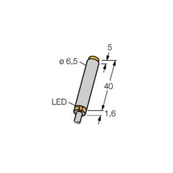 Inductive Sensor With Extended Switching Distance   NI6U-EH6.5-AP6X image 1