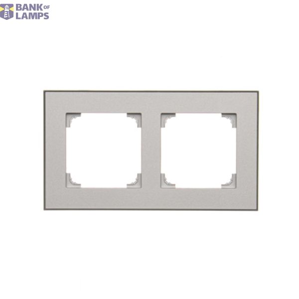 Double frame, aluminum, black base image 1