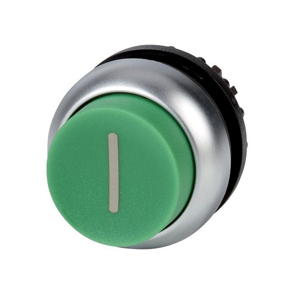 M22-DH-G-X1 Pushbutton, RMQ-Titan, Extended, momentary, green, inscribed, Bezel: titanium image 5