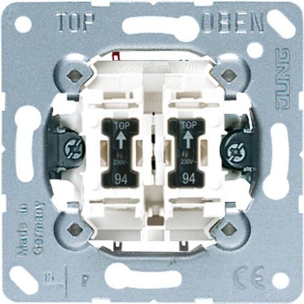 2-gang switch insert 10 AX / 250 V ~ 505KOU5RG image 1