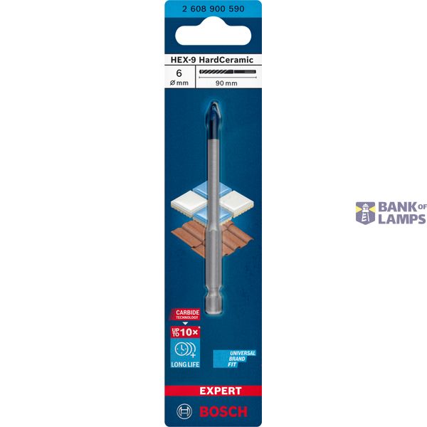 EXPERT HEX-9 HardCeramic Drill Bit 6 x 90 mm image 2
