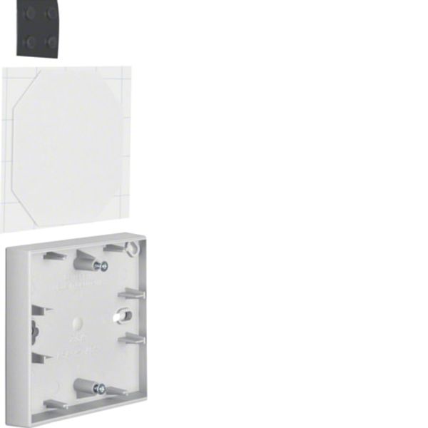 Plaster mounting adapter, B.1/B.3 aluminium, matt image 1