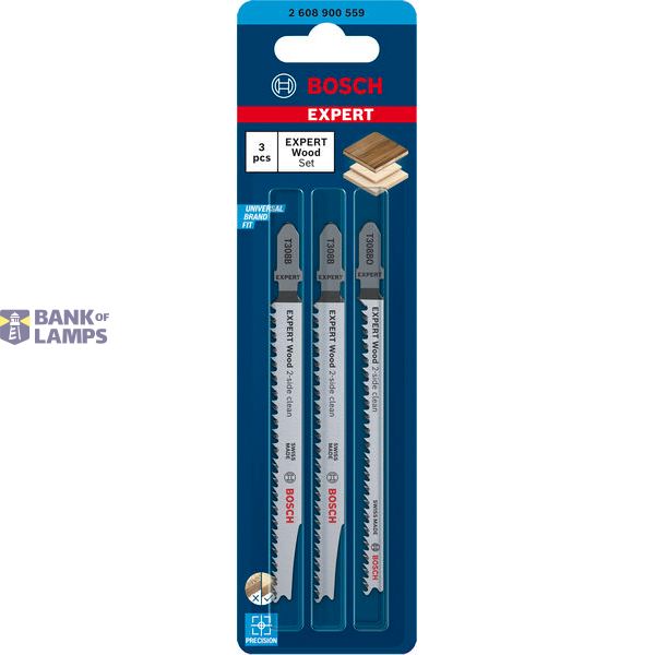 EXPERT ‘Wood 2-side clean‘ Jigsaw Blade 3-piece Set T308B/BO 3 pcs. image 2